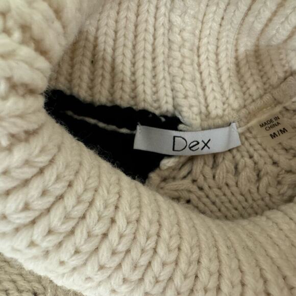Dex (Zara) Chunky Knit Patchwork Sweater Medium - Picture 6 of 6